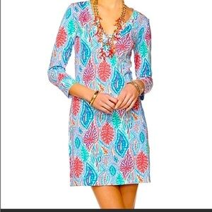 Lilly Pulitzer 100% Pima Cotton Let Minnow Christie Dress Size Medium